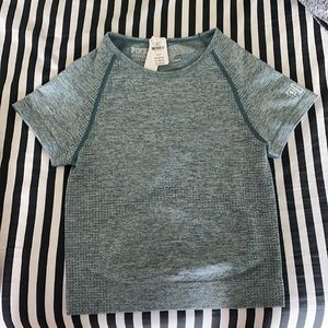 Teal Sports Crop Top